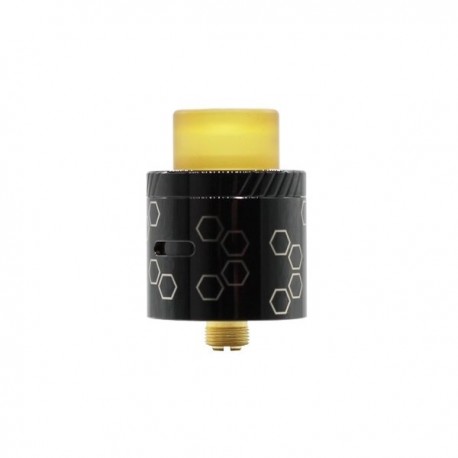 Leto RDA 24mm Black Gravure "Hexa"