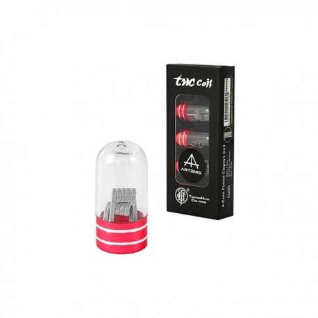 4 boîtes de Coil THC NI80 28 gax4+ 38ga 0.25ohm