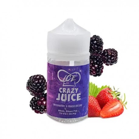 2x Crazy Juice by Mukk Mukk Fraise de Lune Ice 50ML