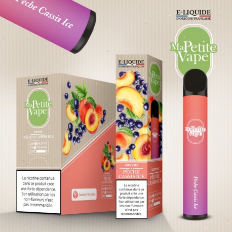 2x Kit MA PETITE VAPE PÊCHE CASSIS ICE 2ML