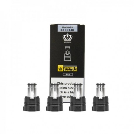 Résistances Crown M Twin-coil 0.4/0.8ohm (4pcs)